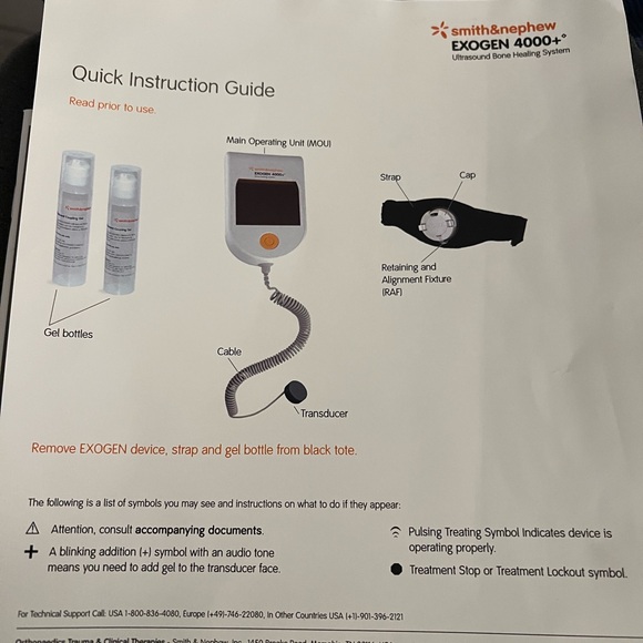 EXOGEN Bone Healing System 4000+ Includes Case, Device, Gel Excellent Condition - Picture 7 of 16